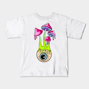 melting mushroom graphic sublimation Kids T-Shirt